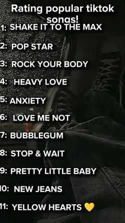 RATING TIKTOK SONGS 