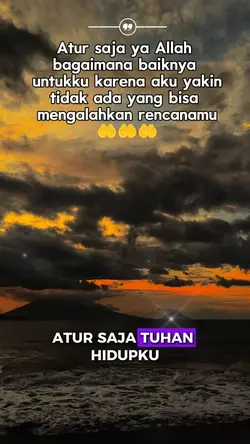 Atur saja tuhan