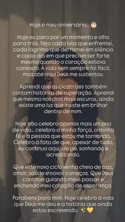 parabéns pra mim