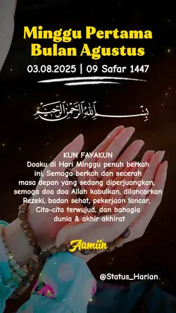 minggu pertama Agust
