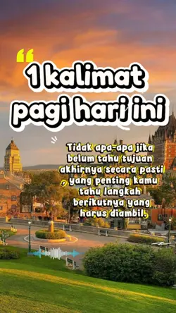 1 kalimat pagi hari