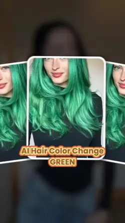 AI Hair Color Green