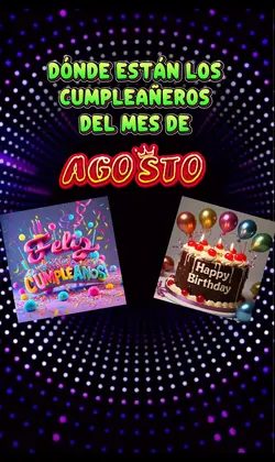 Cumpleaños de agosto