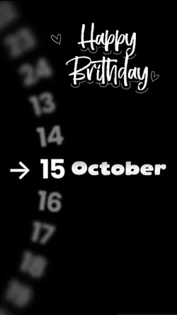 15 october hbd