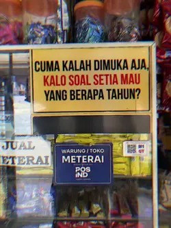 cuma kalah dimuka aj