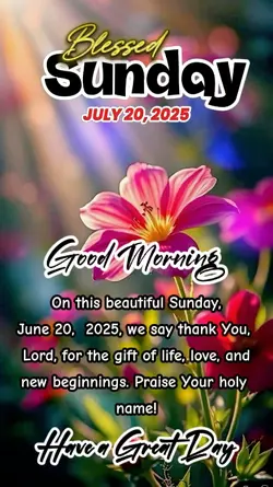 Blessed Sunday 