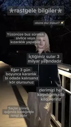 rastgele bilgiler 