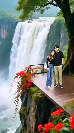 latar air terjun
