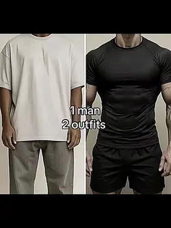 1 man 2 outfits 