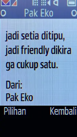 Jadi setia di tipu 