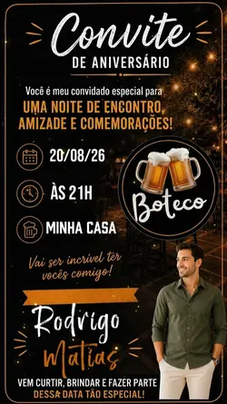 Convite Boteco 