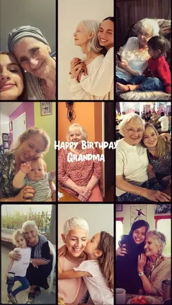 HAPPY BDAY GRANDMA