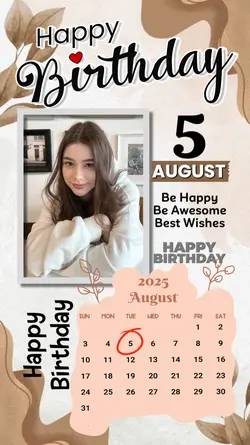 5 AUGUST HBD 2025