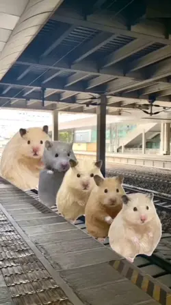 Funny hamster 
