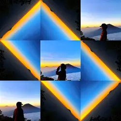 rectangle sunset
