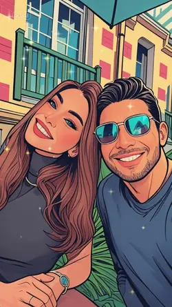 versão desenho casal