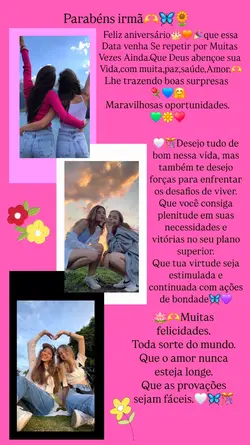parabéns irmã 
