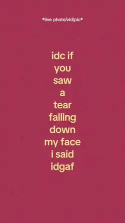 Tear Falling Down
