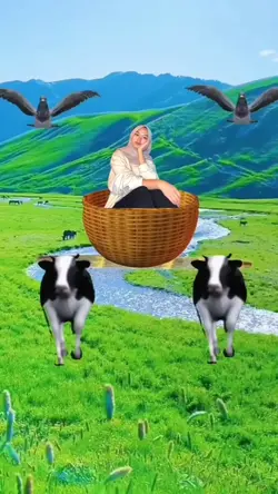 dibawa sapi keliling