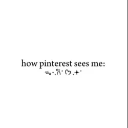How Pinterest see me