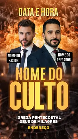 cartaz de culto 