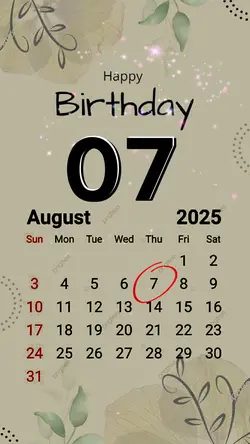 Hbd 07 august 2025