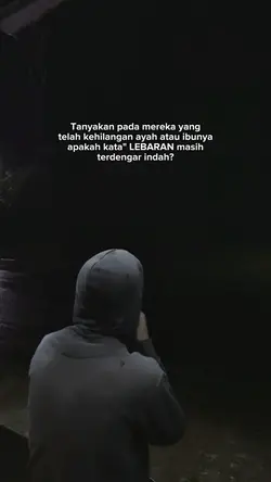 lebaran tanpa ortu