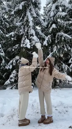 winter snow is