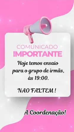 Ensaio hoje