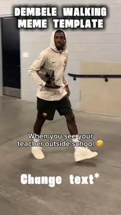 Dembele walking meme