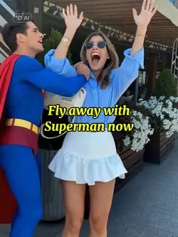 Superman fly away