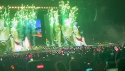 My life concert’s ov