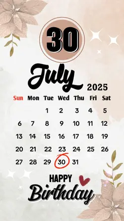 birthday 30 july