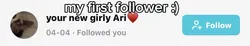 first follower
