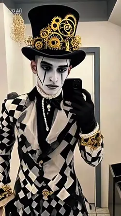 Gothic style clown