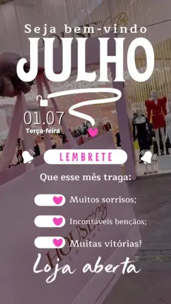 Bem-vindo Julho