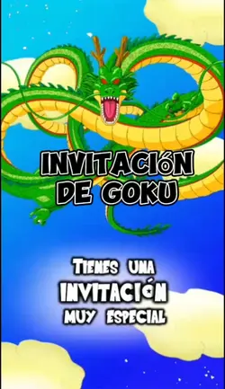 invitación Goku 
