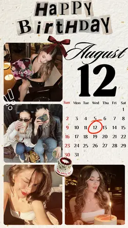 BIRTHDAY 12 AUGUST