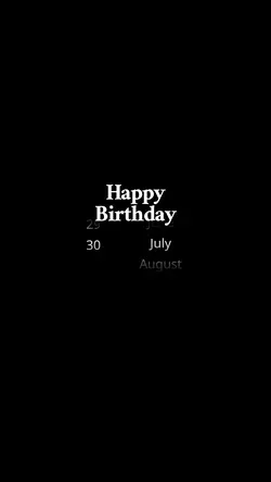 30 July 2025birthday