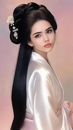 Long black hair
