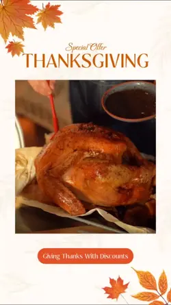 Business Template ThanksGiving Day Turkey Food industry Promo