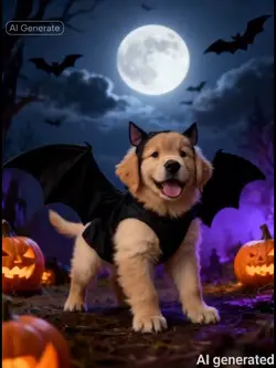 Bat dog costume
