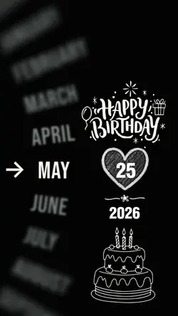 HBDAY 25 MAY 2026