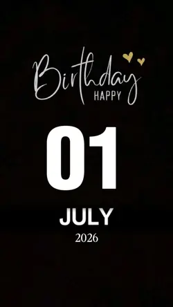 1 JULY BIRTHDAY 2026