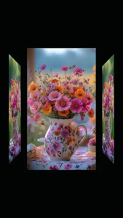 Flowers vases.