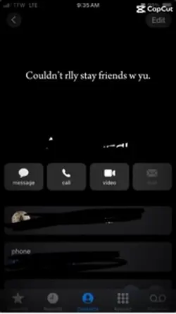 We can’t be friends 