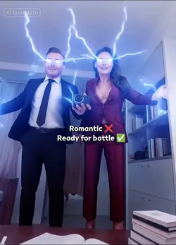 Superhero couple