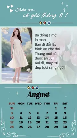 Chào Cô Gái Tháng 8