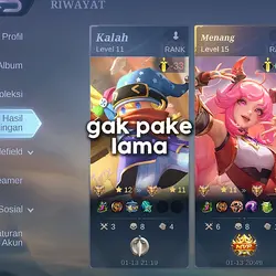 gak pake lama
