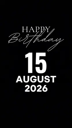 BDAY SON 15 AUGUST